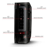 ANZO 1987-1996 Ford F-150 LED Taillights Black Housing Smoke Lens (Pair) ANZO Tail Lights  AXOPROS