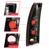 ANZO 1988-1999 Chevy C1500 Taillight Red/Clear Lens (OE Replacement) ANZO Tail Lights  AXOPROS