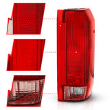 ANZO 1992-1996 Ford Bronco Taillight Red/Clear Lens (OE Replacement) ANZO Tail Lights  AXOPROS