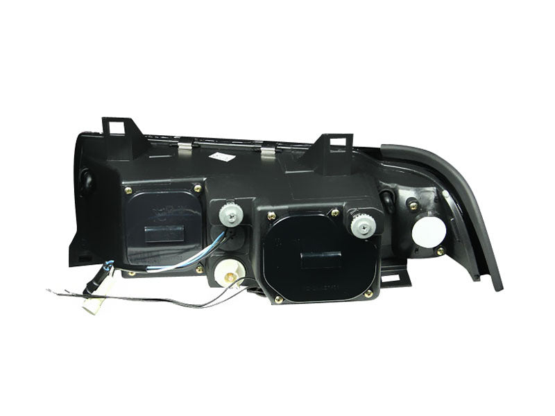 ANZO 1992-1998 BMW 3 Series E36 Projector Headlights w/ Halo Black (CCFL) G2 ANZO Headlights  AXOPROS