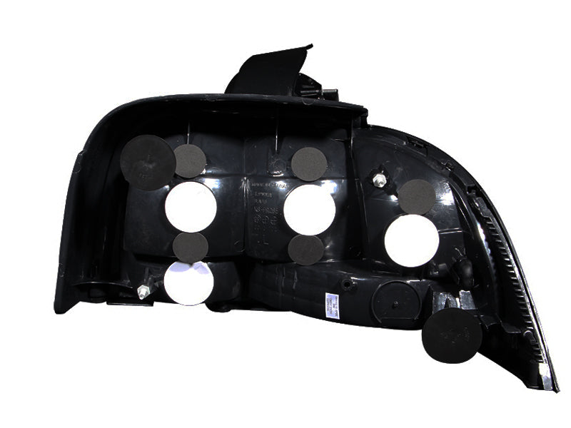ANZO 1994-1998 Ford Mustang Taillights Black ANZO Tail Lights  AXOPROS