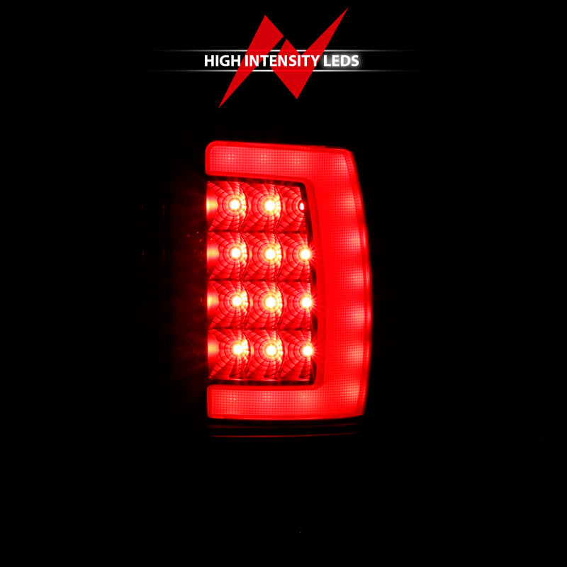 ANZO 1994-2001 Dodge Ram 1500 LED Taillights Plank Style Black w/Clear Lens ANZO Tail Lights  AXOPROS