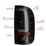ANZO 1995-2000 Toyota Tacoma LED Taillights Black Housing Smoke Lens (Pair) ANZO Tail Lights  AXOPROS