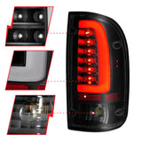 ANZO 1995-2000 Toyota Tacoma LED Taillights Black Housing Smoke Lens (Pair) ANZO Tail Lights  AXOPROS