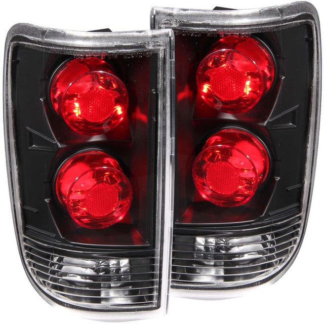 ANZO 1995-2005 Chevrolet Blazer Taillights Dark Smoke ANZO Tail Lights  AXOPROS