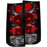 ANZO 1996-2002 Gmc Savana Taillights Black ANZO Tail Lights  AXOPROS