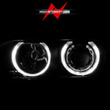 ANZO 1997-2001 BMW 5 Series Projector Headlights w/ Halo Black ANZO Headlights  AXOPROS