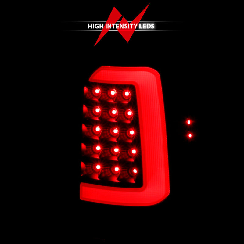 ANZO 1997-2004 Dodge Dakota LED Taillights Black Housing Clear Lens Pair ANZO Tail Lights  AXOPROS