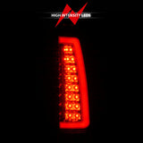 ANZO 1999-2000 Cadillac Escalade LED Taillights Chrome Housing Red/Clear Lens Pair ANZO Tail Lights  AXOPROS