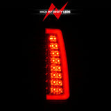 ANZO 1999-2000 Cadillac Escalade LED Taillights Chrome Housing Red/Clear Lens Pair ANZO Tail Lights  AXOPROS