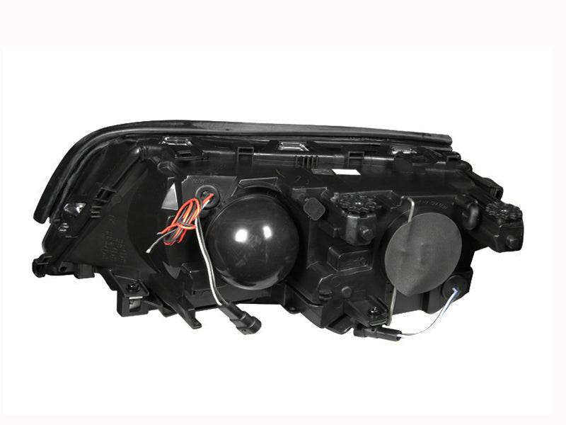 ANZO 1999-2001 BMW 3 Series E46 Projector Headlights w/ Halo Black ANZO Headlights  AXOPROS