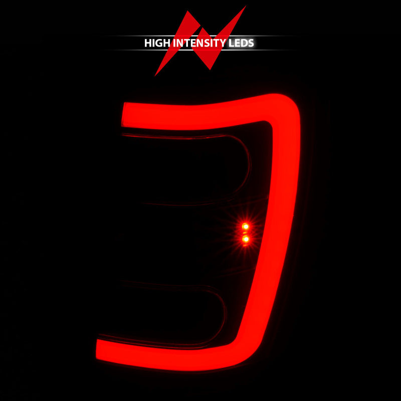 ANZO 1999-2004 Jeep Grand Cherokee LED Tail Lights w/ Light Bar Black Housing Smoke Lens ANZO Tail Lights  AXOPROS