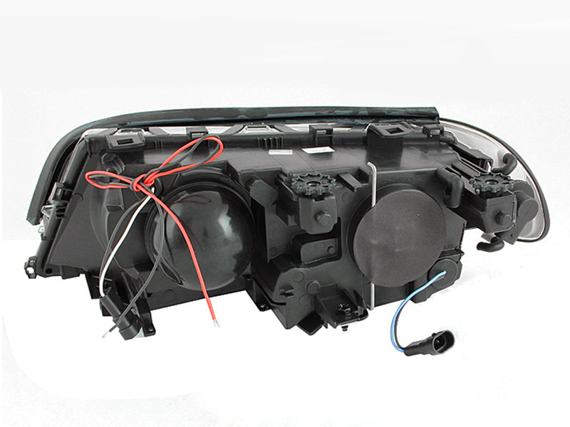 ANZO 2000-2003 BMW 3 Series E46 Projector Headlights w/ Halo Chrome ANZO Headlights  AXOPROS
