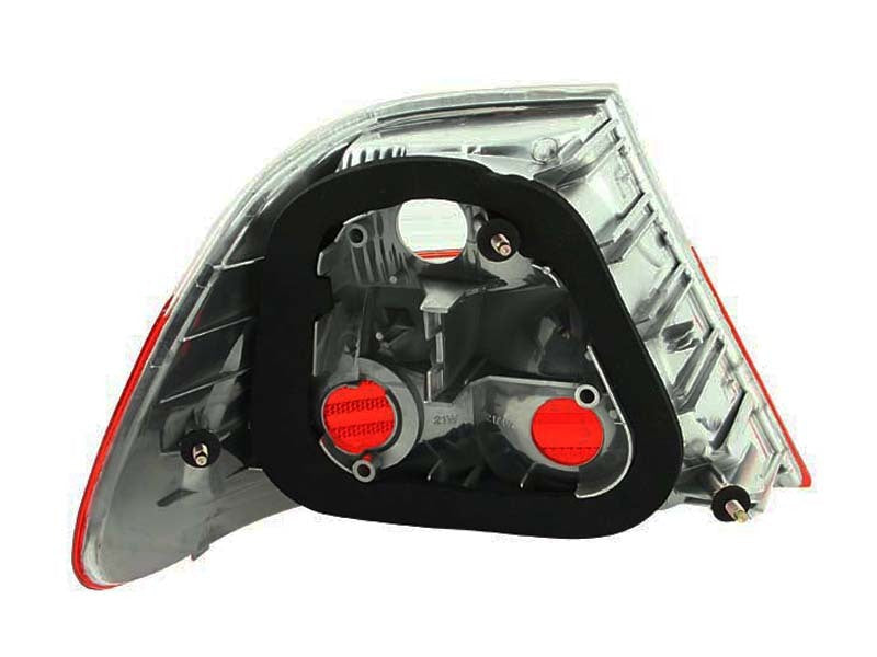 ANZO 2000-2003 BMW 3 Series E46 Taillights Red/Smoke - Outer ANZO Tail Lights  AXOPROS