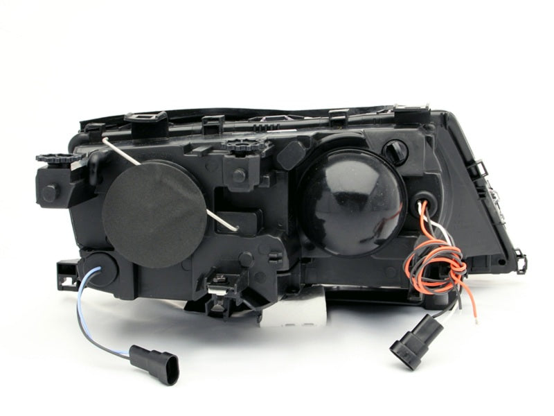 ANZO 2002-2005 BMW 3 Series E46 Projector Headlights w/ Halo Black ANZO Headlights  AXOPROS
