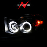 ANZO 2002-2005 Dodge Ram 1500 Projector Headlights w/ Halo Black Clear Amber ANZO Headlights  AXOPROS