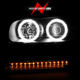 ANZO 2002-2009 Chevrolet Trailblazer Projector Headlights w/ Halo Black ANZO Headlights  AXOPROS