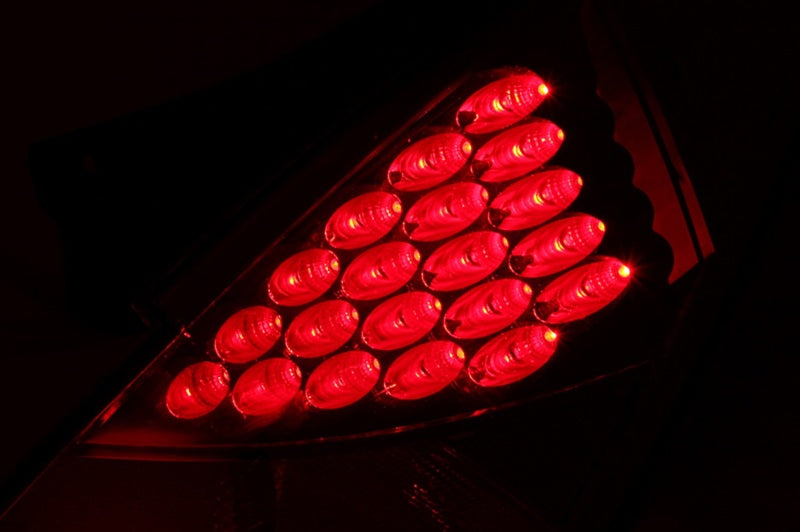 ANZO 2003-2005 Nissan 350Z LED Taillights Red ANZO Tail Lights  AXOPROS