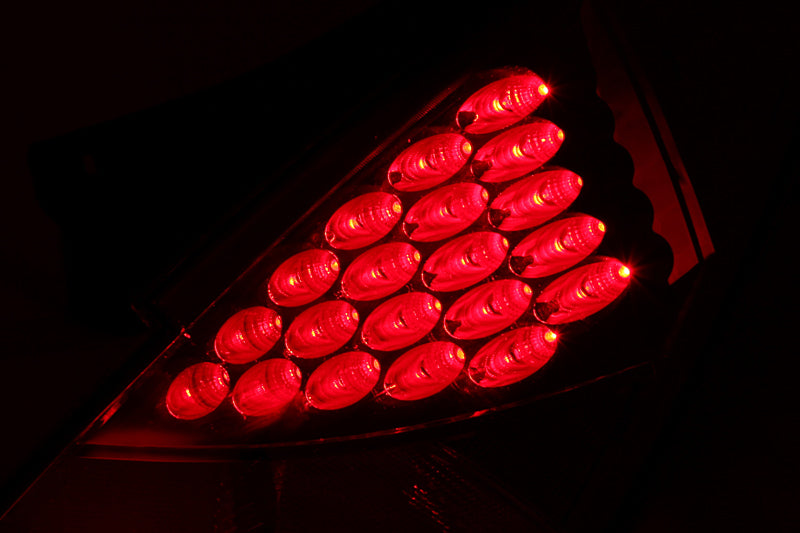 ANZO 2003-2005 Nissan 350Z LED Taillights Red ANZO Tail Lights  AXOPROS