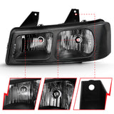 ANZO 2003-2017 Chevy Express Crystal Headlight Black ANZO Headlights  AXOPROS