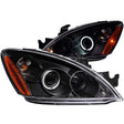 ANZO 2004-2007 Mitsubishi Lancer Projector Headlights w/ Halo Black (CCFL) ANZO Headlights  AXOPROS