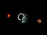 ANZO 2004-2007 Mitsubishi Lancer Projector Headlights w/ Halo Black (CCFL) ANZO Headlights  AXOPROS