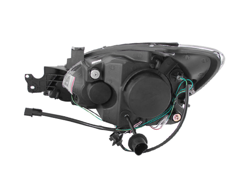 ANZO 2004-2007 Mitsubishi Lancer Projector Headlights w/ Halo Black (CCFL) ANZO Headlights  AXOPROS