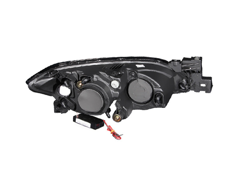 ANZO 2004-2008 Mazda 3 Projector Headlights w/ Halo Black (CCFL) ANZO Headlights  AXOPROS