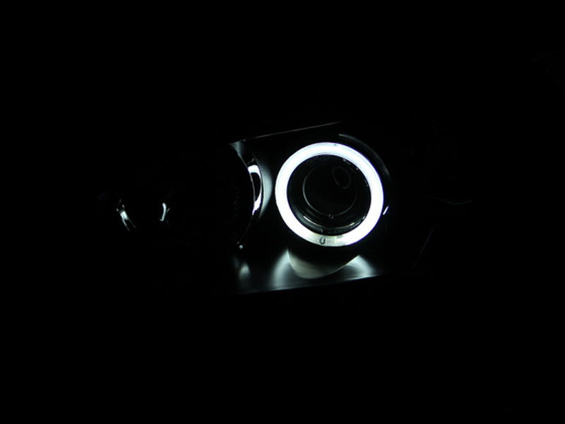 ANZO 2004-2008 Mazda 3 Projector Headlights w/ Halo Black (CCFL) ANZO Headlights  AXOPROS