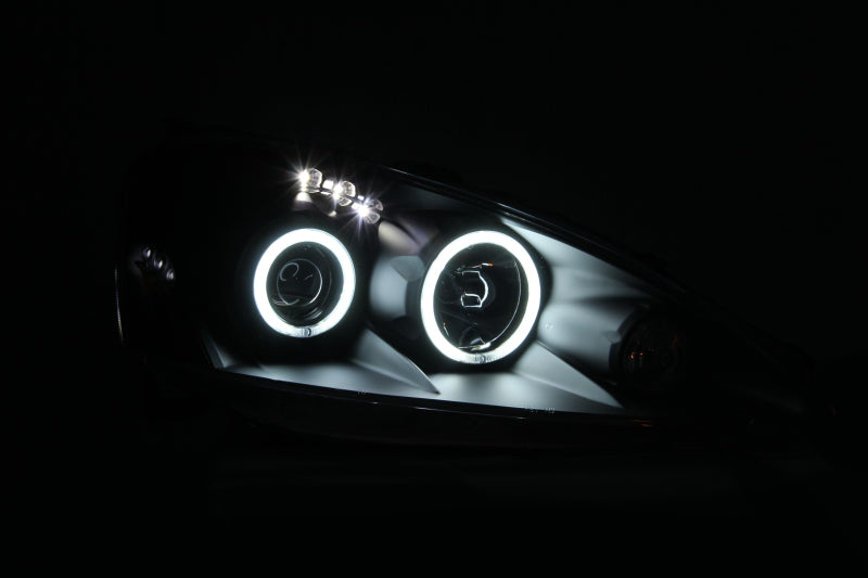 ANZO 2005-2006 Acura Rsx Projector Headlights w/ Halo Black ANZO Headlights  AXOPROS