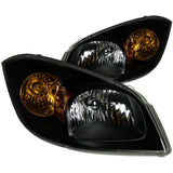 ANZO 2005-2010 Chevrolet Cobalt Crystal Headlights Black ANZO Headlights  AXOPROS