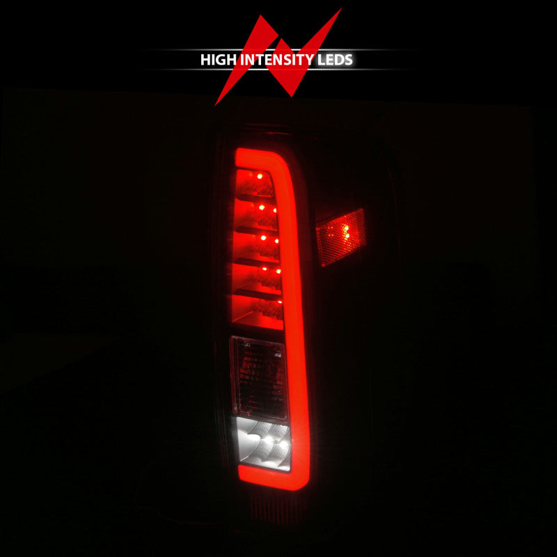 ANZO 2005-2021 Nissan Frontier LED Taillights Black Housing/Clear Lens ANZO Tail Lights  AXOPROS