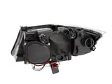 ANZO 2006-2008 BMW 3 Series E90-E91 Projector Headlights w/ Halo w/ LED Bar Black (CCFL) ANZO Headlights  AXOPROS