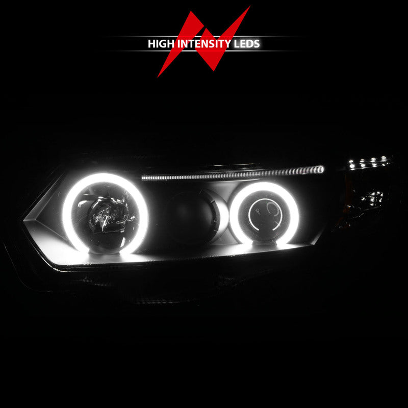 ANZO 2006-2011 Honda Civic Projector Headlights w/ Halo Black (CCFL) ANZO Headlights  AXOPROS