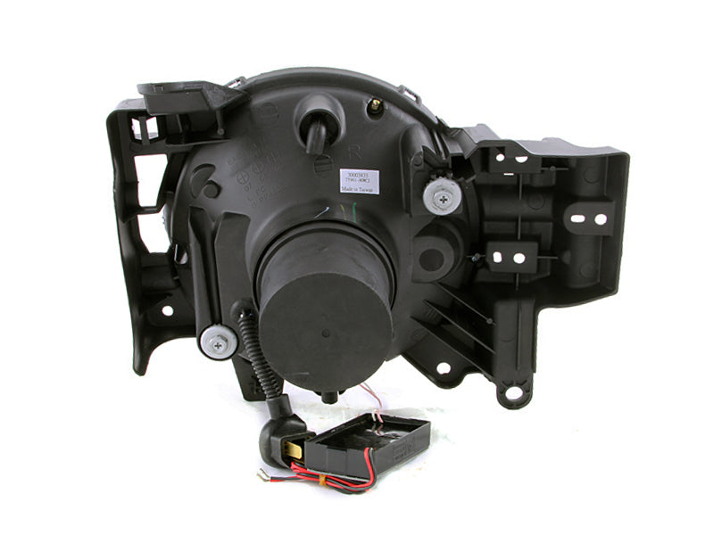 ANZO 2007-2013 Toyota Fj Cruiser Projector Headlights w/ Halo Black ANZO Headlights  AXOPROS