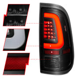 ANZO 2008-2016 Ford  F-250  LED Tail w/ Lights Bar Black Housing Smoke Lens ANZO Headlights  AXOPROS