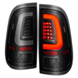 ANZO 2008-2016 Ford  F-250  LED Tail w/ Lights Bar Black Housing Smoke Lens ANZO Headlights  AXOPROS