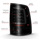 ANZO 2009-2018 Dodge Ram 1500 LED Taillight Plank Style Black w/Smoke Lens ANZO Tail Lights  AXOPROS