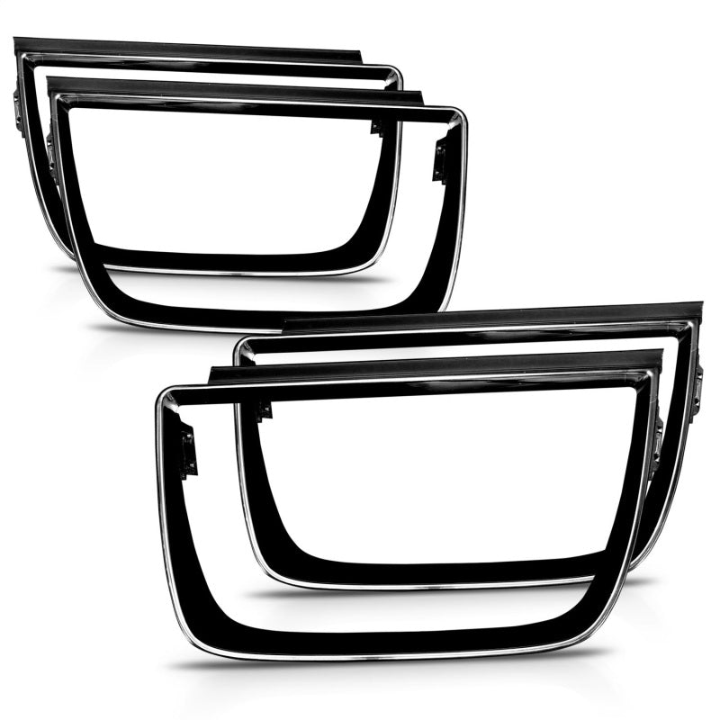 ANZO 2010-2013 Chevrolet Camaro Taillight Bezels - 4pc Gloss Black ANZO Tail Lights  AXOPROS