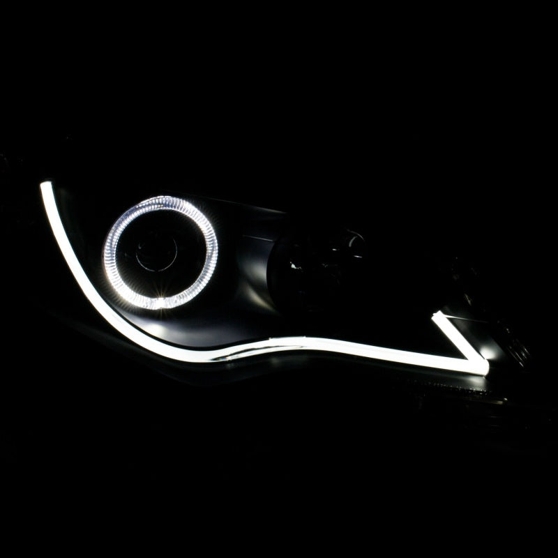 ANZO 2012-2013 Toyota Camry Projector Headlights w/ Halo Black ANZO Headlights  AXOPROS