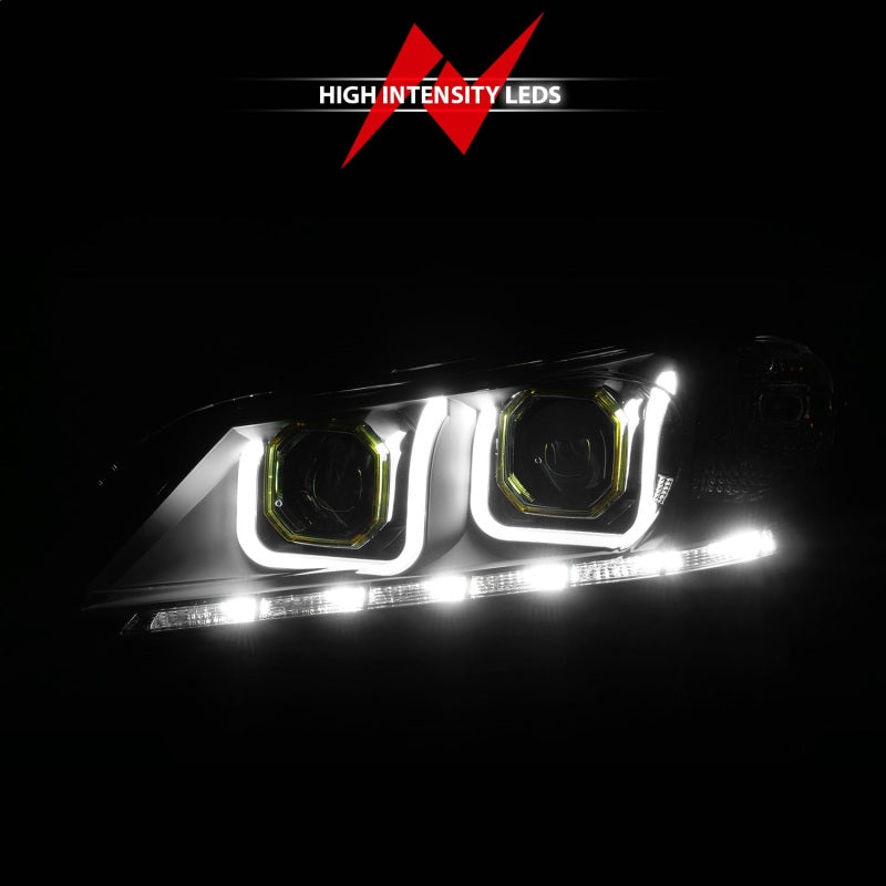 ANZO 2013-2015 Honda Accord Projector Headlights w/ U-Bar Black ANZO Headlights  AXOPROS