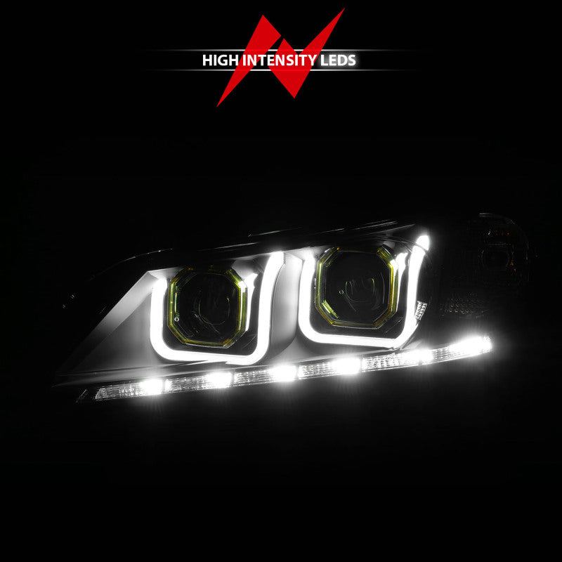 ANZO 2013-2015 Honda Accord Projector Headlights w/ U-Bar Black ANZO Headlights  AXOPROS