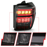 ANZO 2014-2020 Toyota 4Runner T.L Black Housing Smoke Lens Red Light Bar W/Sequential ANZO Tail Lights  AXOPROS