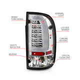 ANZO 95-00 Toyota Tacoma LED Taillights Chrome Housing Clear Lens (Pair) ANZO Tail Lights  AXOPROS
