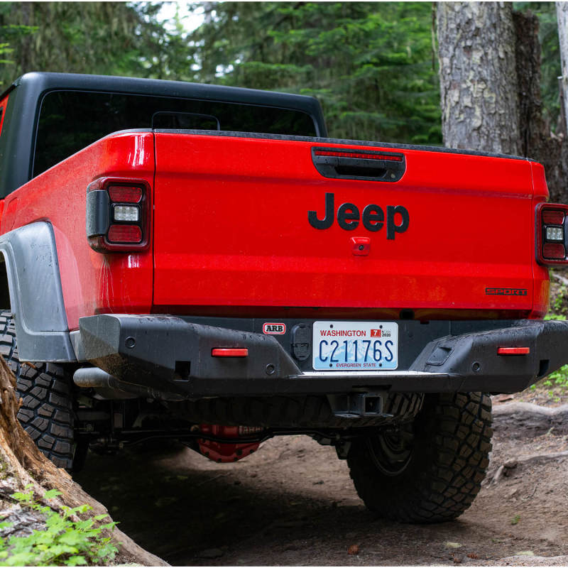 ARB 20-21 Jeep Gladiator JT Rear Bumper No Tire Carrier ARB Bumpers - Steel  AXOPROS