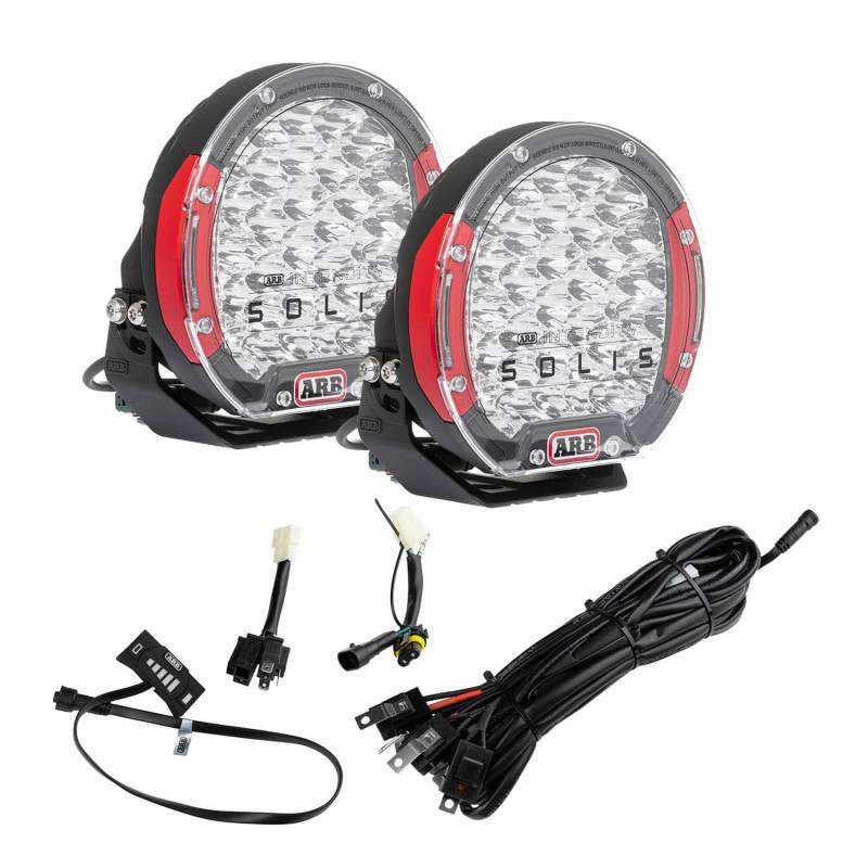 ARB Intensity SOLIS 36 2 Flood Kit With Loom ARB Driving Lights  AXOPROS