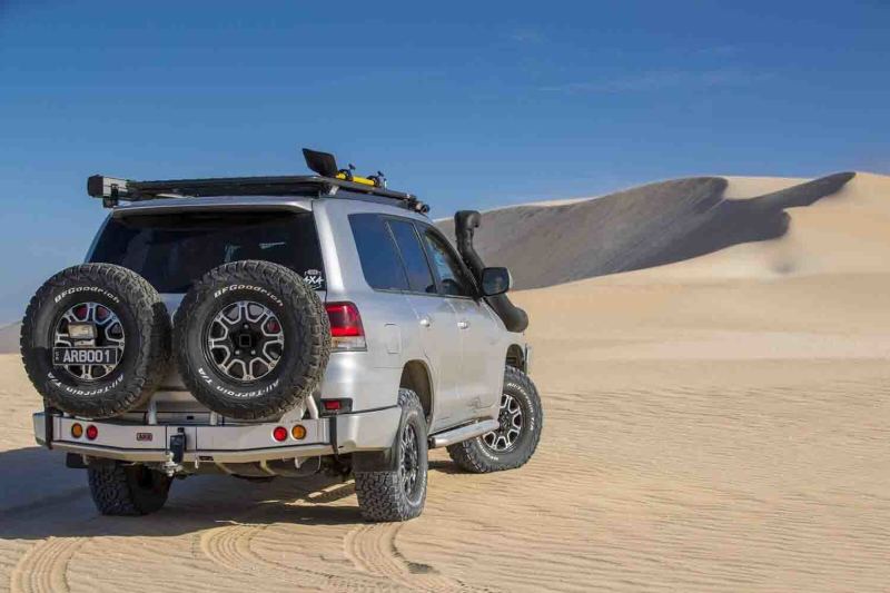 ARB W/Carrier ARB Rstb Lhs Blk ARB Spare Tire Carriers  AXOPROS