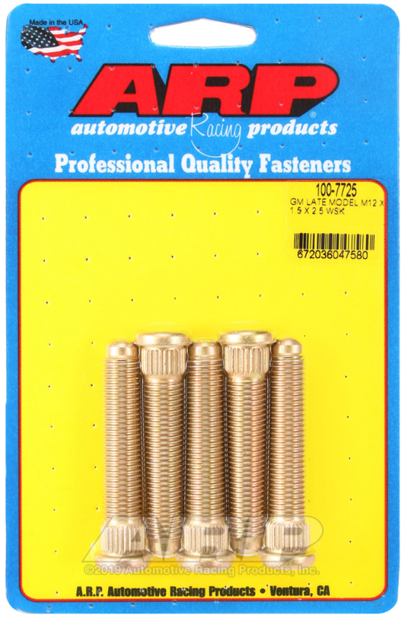 ARP Late Model GM M12x1.50inX2.50in Wheel Stud Kit ARP Wheel Studs  AXOPROS
