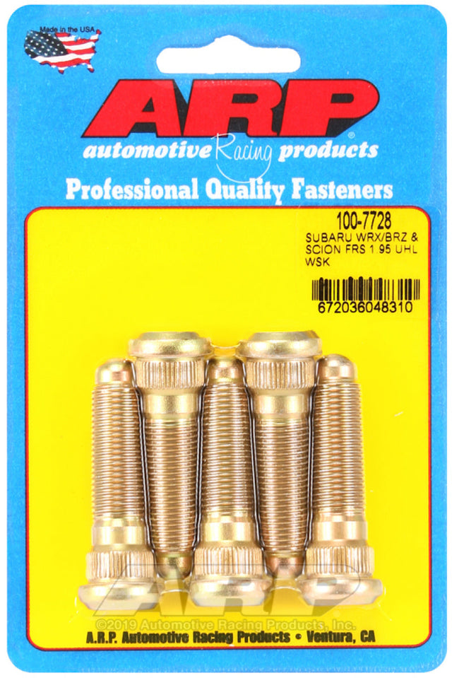 ARP Subaru WRX/BRZ & Scion FRS 1.95 UHL 12mm x 1.25 Wheel Stud Kit (5 Pack) ARP Wheel Studs  AXOPROS