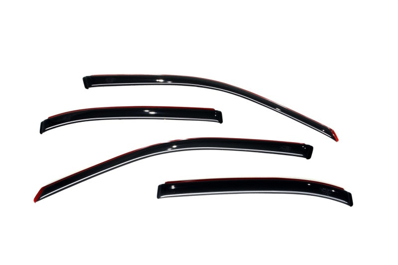 AVS 01-05 Honda Civic Ventvisor In-Channel Front & Rear Window Deflectors 4pc - Smoke AVS Wind Deflectors  AXOPROS
